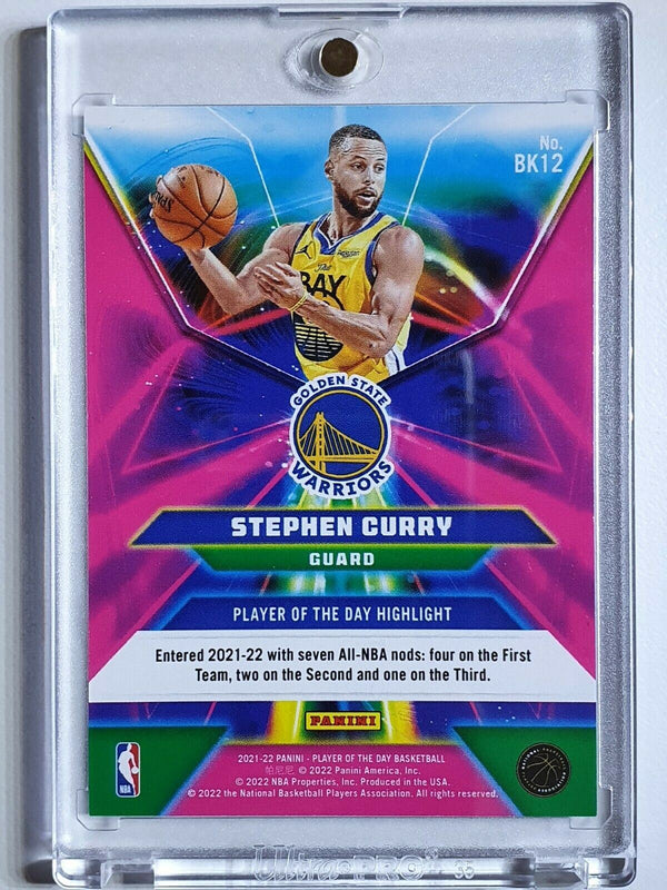 2021 Panini Stephen Curry #BK12 COLOR MATRIX /99 Prizm SP - Ready to Grade