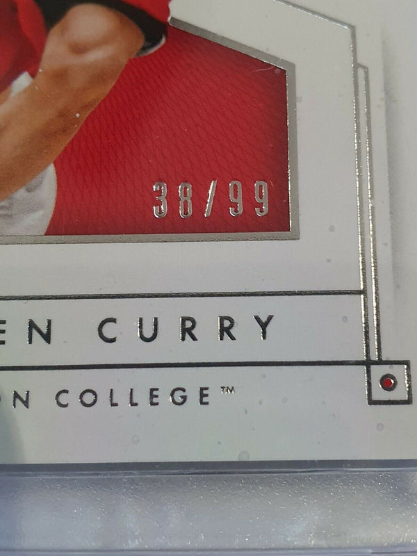 2016 National Treasures Stephen Curry #43 Collegiate /99 - Ready to Grade