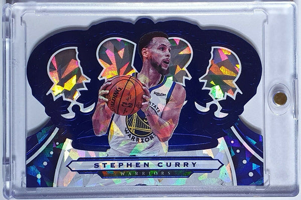 2019 Crown Royale Stephen Curry #67 BLUE CRYSTAL /99 Prizm Die Cut - Rare