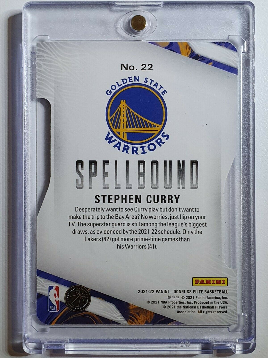 2021 Donruss Elite Stephen Curry #22 Spellbound Orange Die Cut - Ready ...