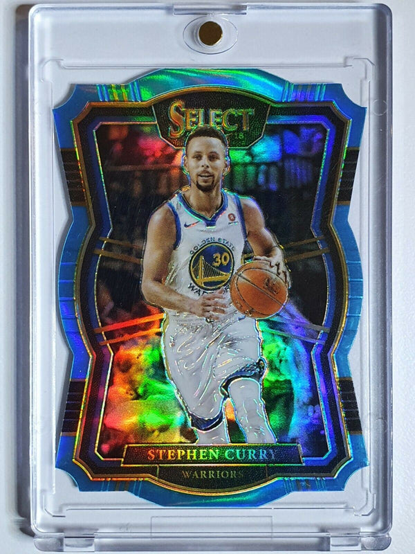 2017 Select Stephen Curry #143 LIGHT BLUE Prizm /185 Die Cut - Ready to Grade