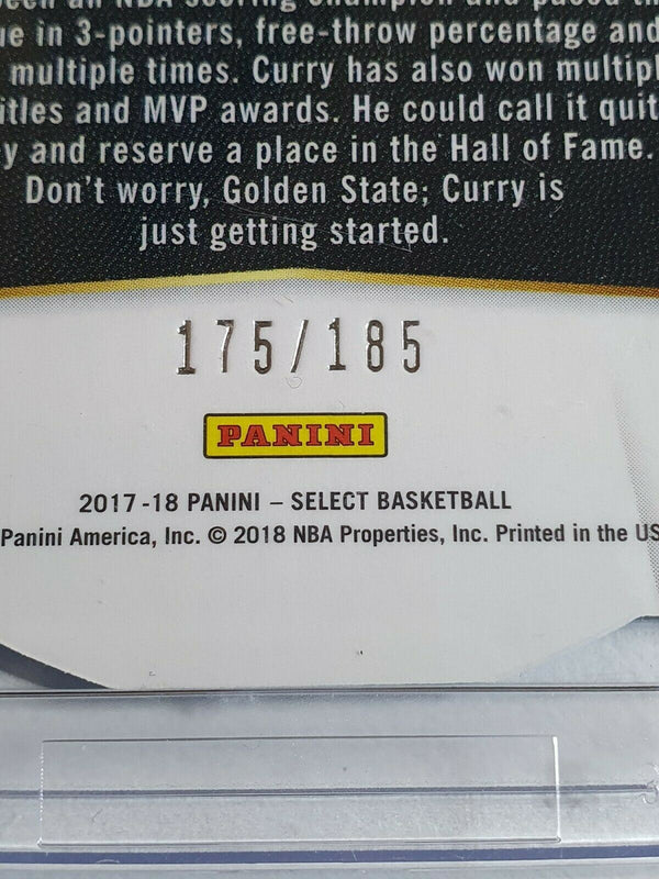 2017 Select Stephen Curry #143 LIGHT BLUE Prizm /185 Die Cut - Ready to Grade