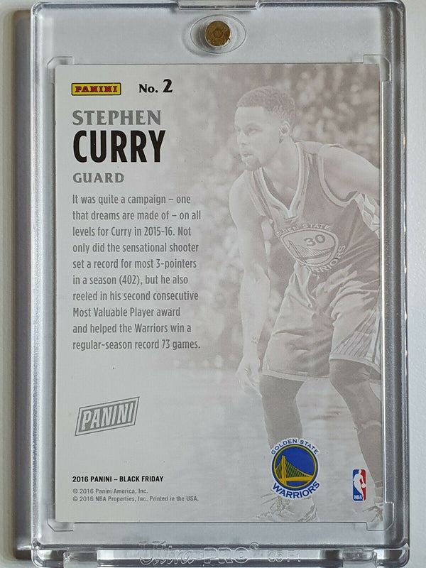 2016 Panini Black Stephen Curry #2 SONIC WEDGES /50 - Ready to Grade