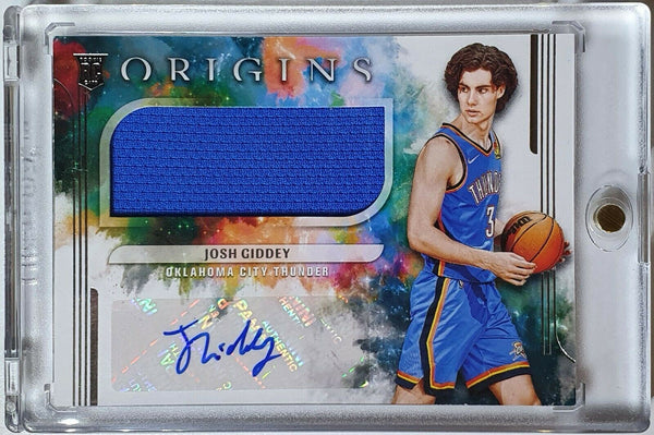 2021 Origins Josh Giddey Rookie Patch Auto #RPA RC - Ready to Grade