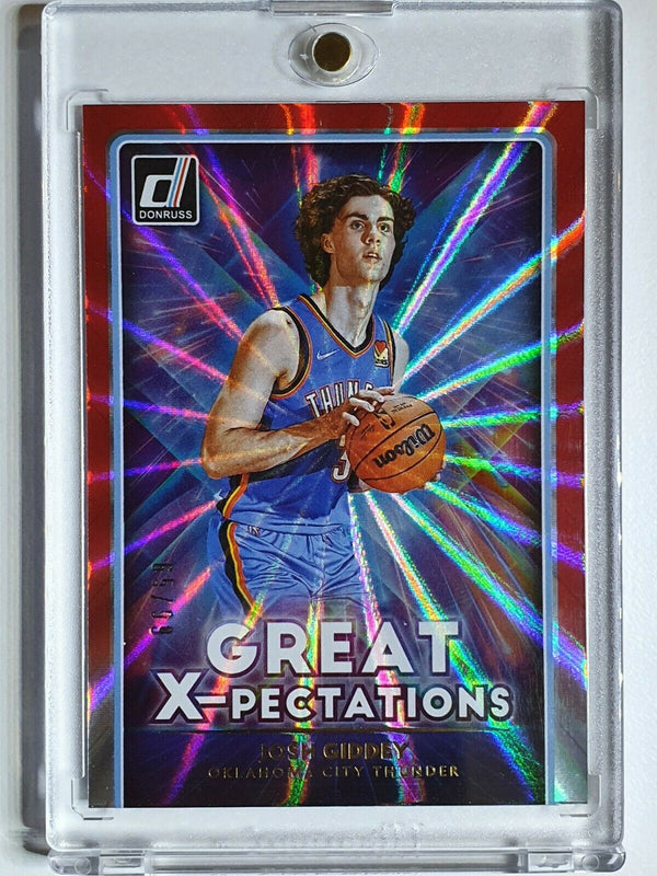 2021 Donruss Josh Giddey Rookie #19 RED LAZER /99 Great Xpectations - Rare