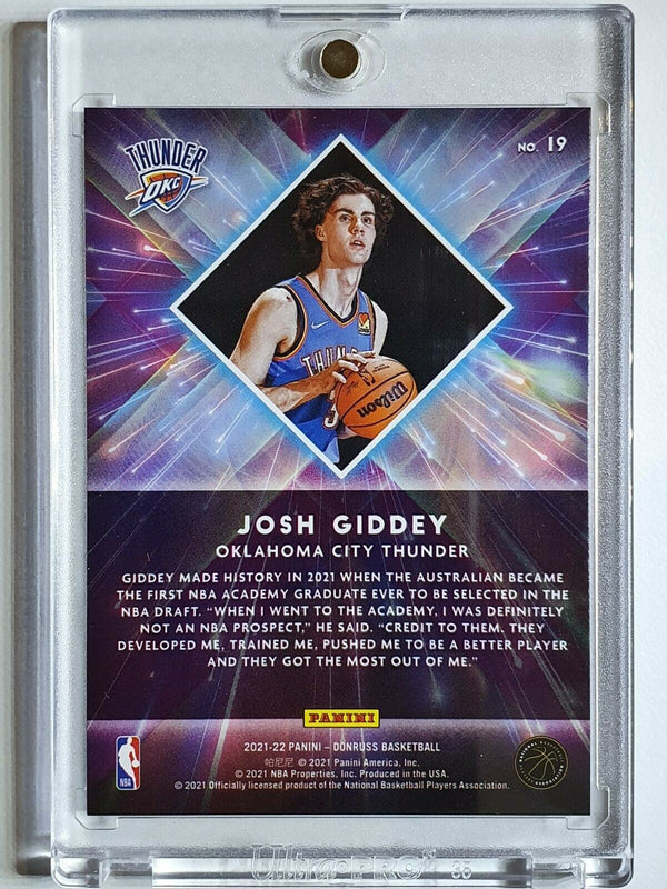 2021 Donruss Josh Giddey Rookie #19 RED LAZER /99 Great Xpectations - Rare