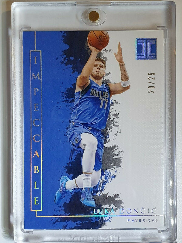 2019 Panini Impeccable Luka Doncic #43 SILVER /25 - Ready to Grade