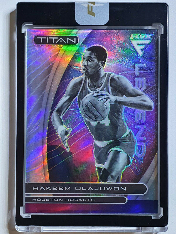 2020 Flux Hakeem Olajuwon #9 TITAN SP SILVER HOLO Uncirculated - Panini Sealed