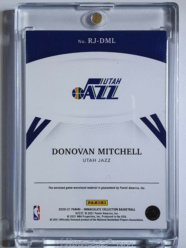 2020 Panini Immaculate Donovan Mitchell #PATCH /99 Game Worn - Rare