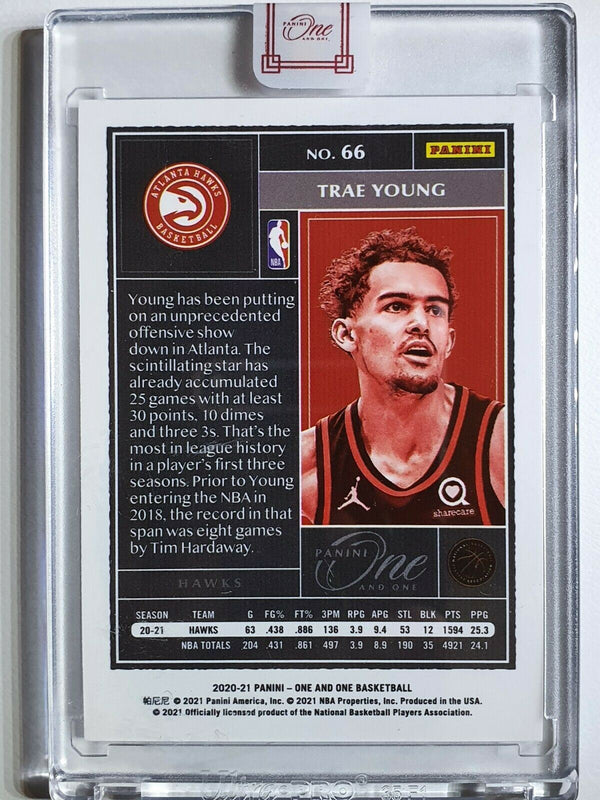 2020 Panini One and One Trae Young #66 HOLO /99 - Panini Sealed