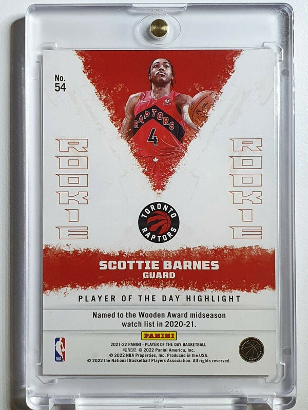 2021 Panini Scottie Barnes Rookie #54 KABOOM /99 RC Player of the Day - Rare