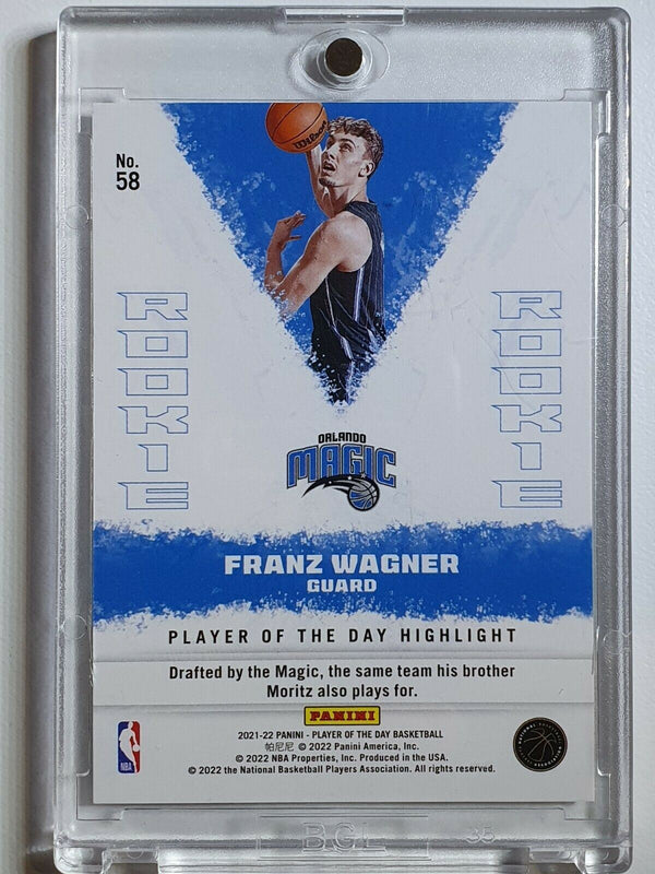 2021 Panini Franz Wagner Rookie #58 MOON LAVA /199 Holo Player of the Day - Rare