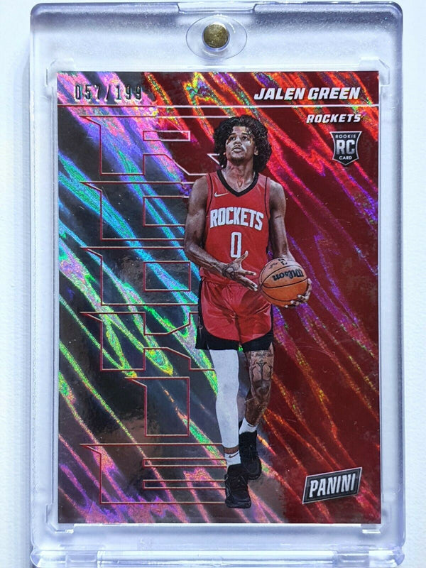 2021 Panini Jalen Green Rookie #52 MOON LAVA /199 Holo Player of the Day - Rare