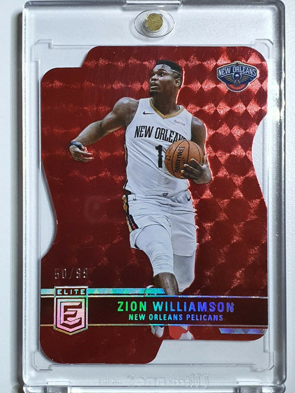 2021 Donruss Elite Zion Williamson #141 RED /99 SP Die Cut - Ready to Grade