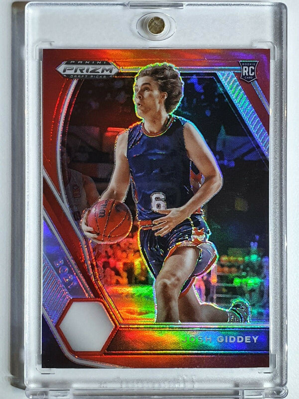 2021 Prizm Josh Giddey Rookie #17 RED HOLO /299 Variation Draft Picks