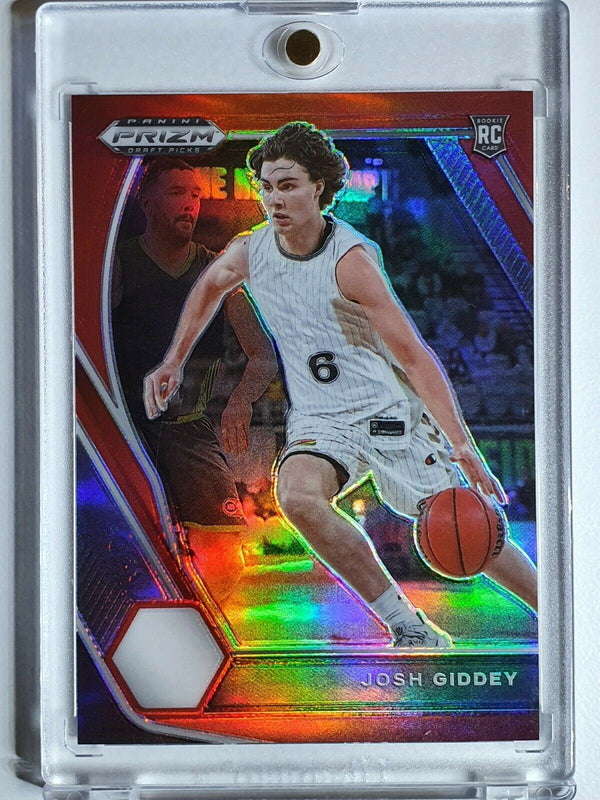 2021 Prizm Josh Giddey Rookie #17 RED HOLO /299 Draft Picks - Ready to Grade