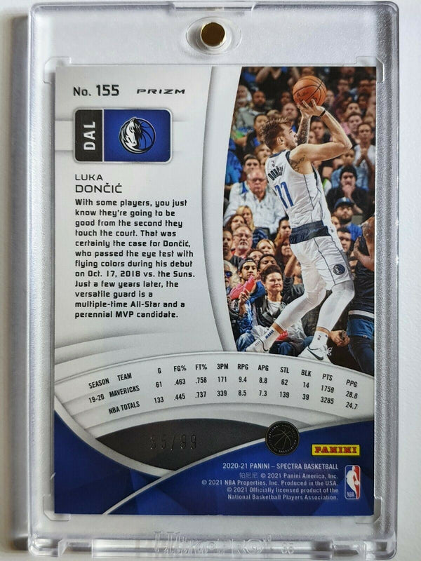 2020 Panini Spectra Luka Doncic #155 CELESTIAL /99 Prizm - Ready to Grade