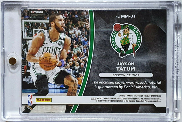 2020 Panini Jayson Tatum #PATCH KABOOM /99 Game Worn - Ready to Grade