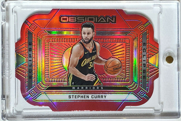 2020 Panini Obsidian Stephen Curry #3 RED FLOOD Die Cut - Ready to Grade