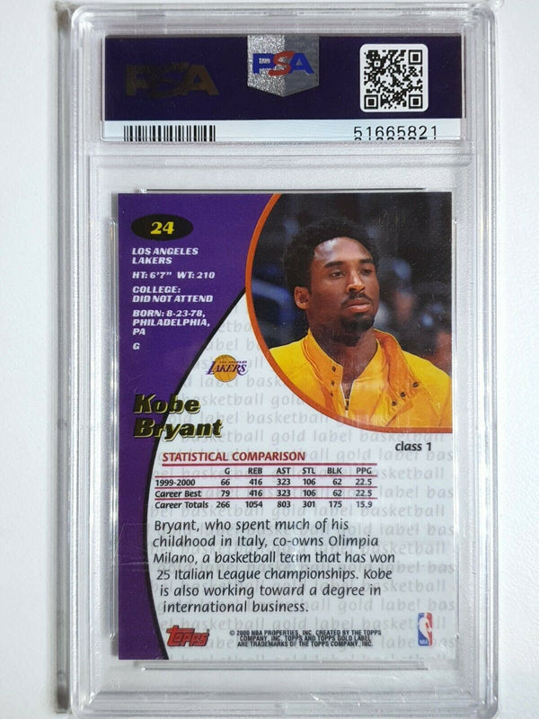 2000 Topps Gold Label Kobe Bryant #24 HOLO FOIL - PSA 9 (LOW POP)