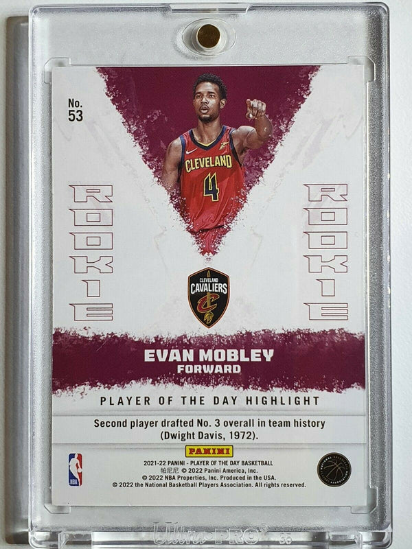 2021 Panini Evan Mobley Rookie #53 MOON LAVA /199 Holo Player of the Day - Rare