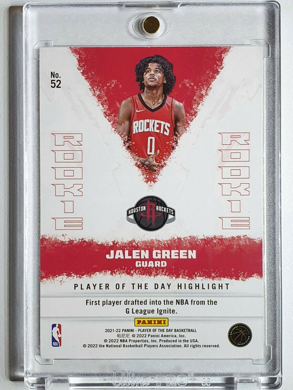 2021 Panini Jalen Green Rookie #52 SILVER HOLO RC Player of the Day