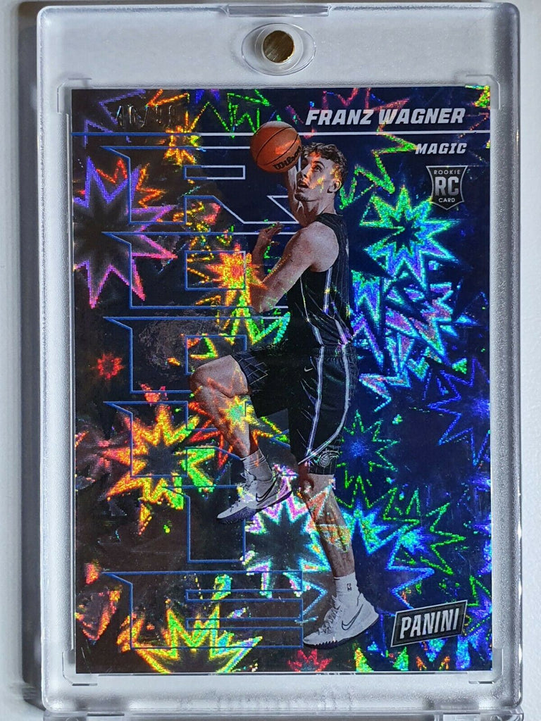 are kaboom cards rare 2021 Panini Franz Wagner Rookie #58 KABOOM /99 RC Player of the Day
