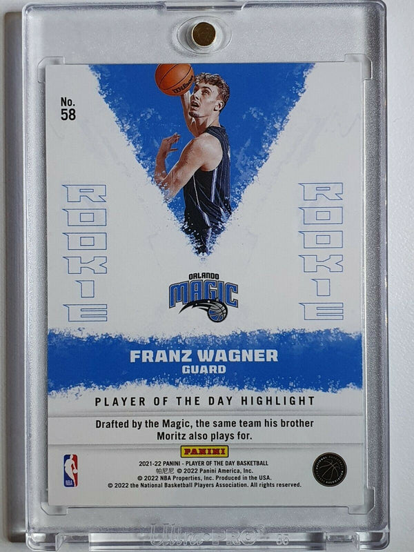 2021 Panini Franz Wagner Rookie #58 KABOOM /99 RC Player of the Day - Rare