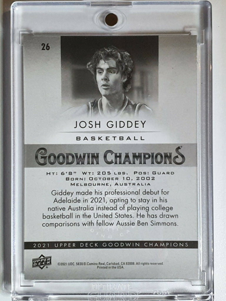 1/1】Josh Giddey RC Auto サイン White Box（JOSH GIDDEY 2021-22  