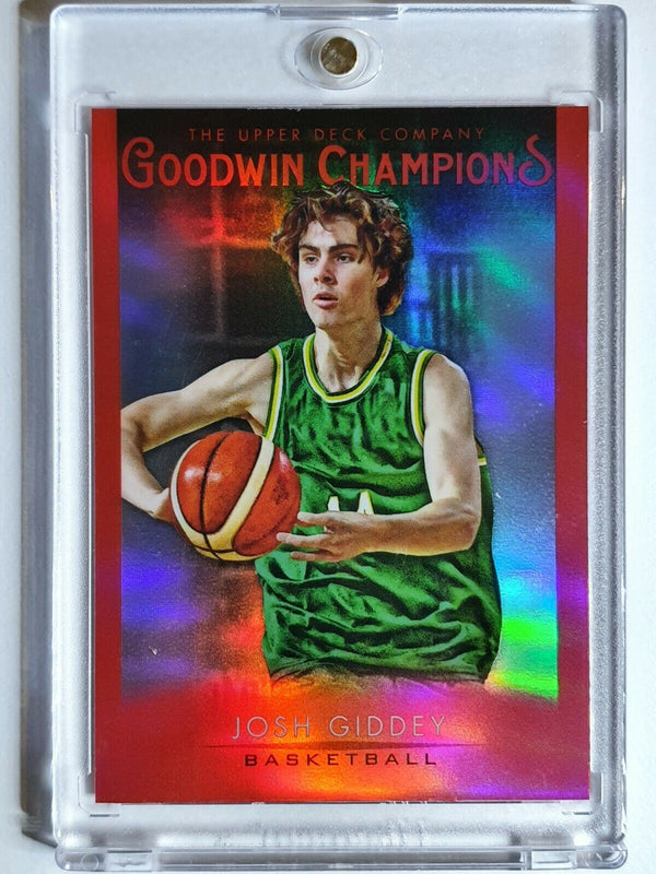 2021 Upper Deck Josh Giddey Rookie #26 Vertical RED RC - Goodwin Champions