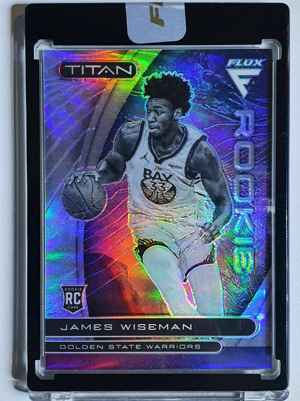 2 x James Wiseman Flux Titan Rookie Cards (one Silver Holo)