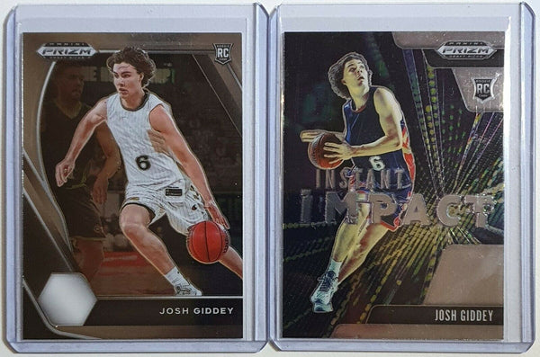 2021 Prizm Josh Giddey Rookie Lot of 2 x Draft Picks RCs - Ready to Grade