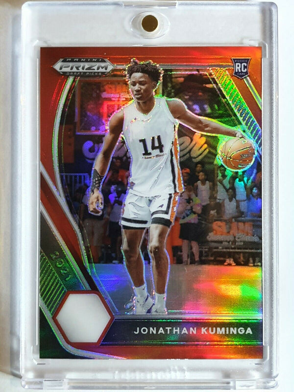 2021 Prizm Jonathan Kuminga Rookie #5 RED HOLO /299 Draft Picks - Ready to Grade