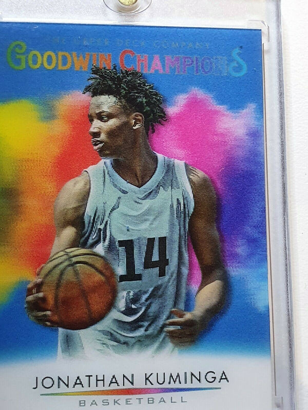 2021 Upper Deck Jonathan Kuminga Rookie 3D LENTICULAR Prizm Goodwin Champions RC