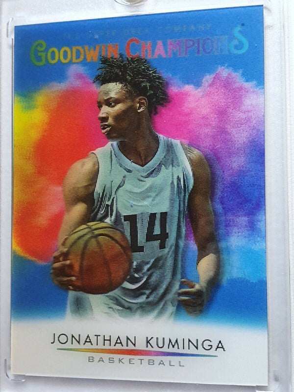 2021 Upper Deck Jonathan Kuminga Rookie 3D LENTICULAR Prizm Goodwin Champions RC