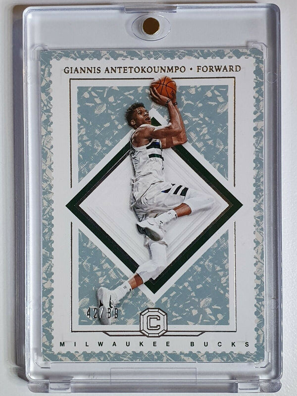 2017 Cornerstones Giannis Antetokounmpo #88 CRYSTAL /89 - Ready to Grade