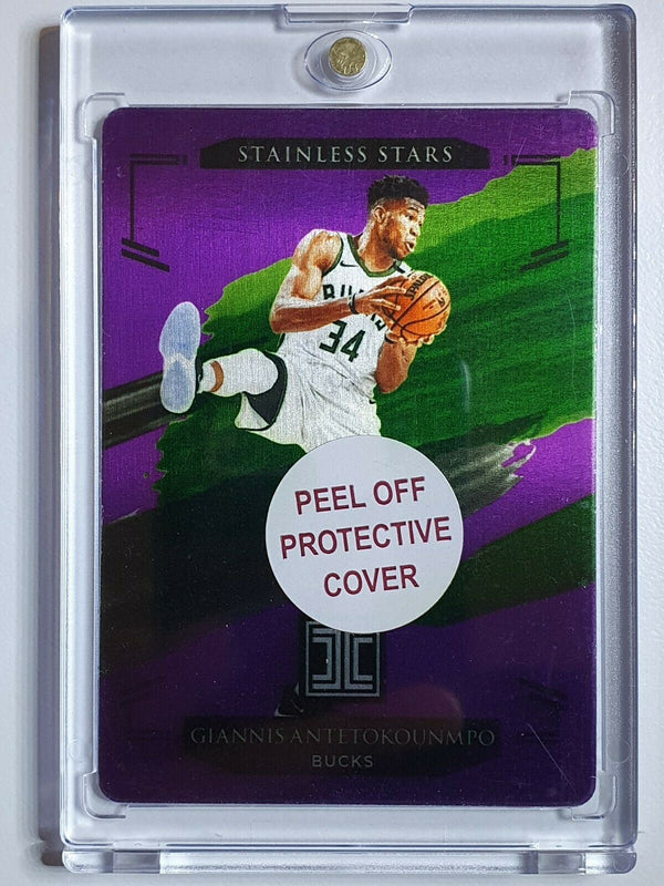 2020 Impeccable Giannis Antetokounmpo #10 PURPLE /49 Stainless Stars - Rare