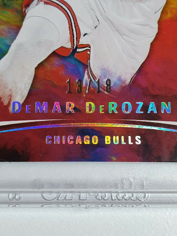 2021 Panini Origins DeMar DeRozan #37 PURPLE /18 FOTL - Ready to Grade