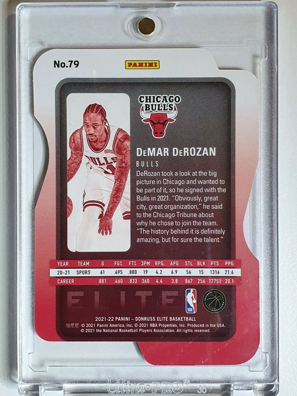 2021 Donruss Elite DeMar DeRozan #79 RED /90 SP Die Cut - Ready to Grade