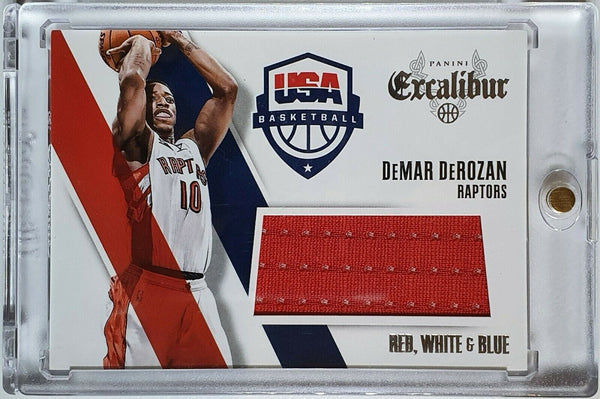 2014 Excalibur DeMar DeRozan #PATCH Game Worn Jersey - Ready to Grade