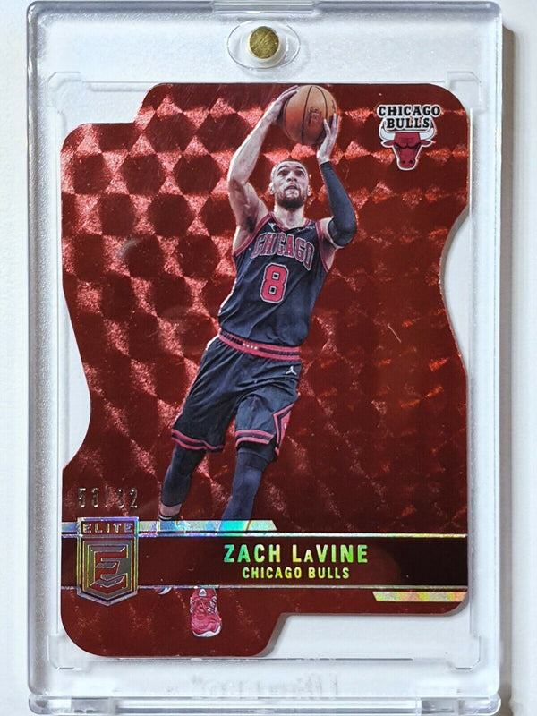 2021 Donruss Elite Zach LaVine #23 RED /92 SP Die Cut - Ready to Grade