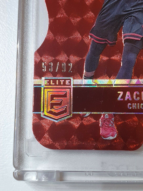 2021 Donruss Elite Zach LaVine #23 RED /92 SP Die Cut - Ready to Grade