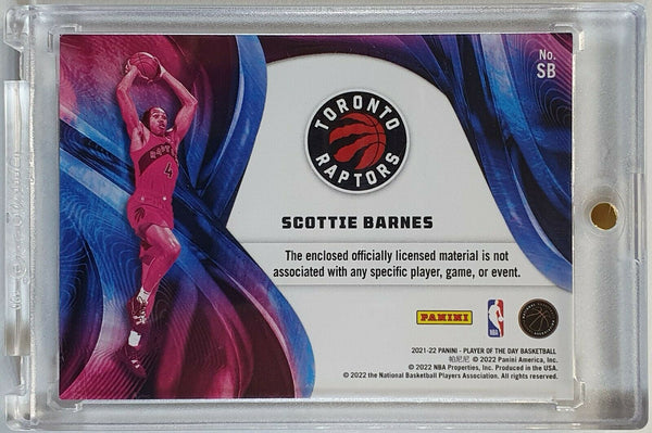 2021 Panini Scottie Barnes Rookie #PATCH MOON LAVA /50 - Ready for Grading