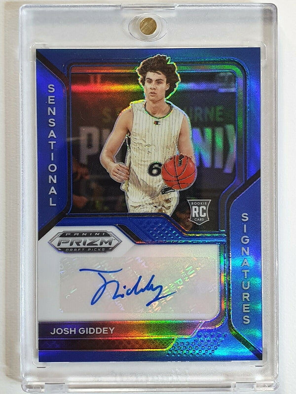 2021 Prizm Josh Giddey Rookie AUTO /45 BLUE PRIZM Draft Picks - Ready to Grade