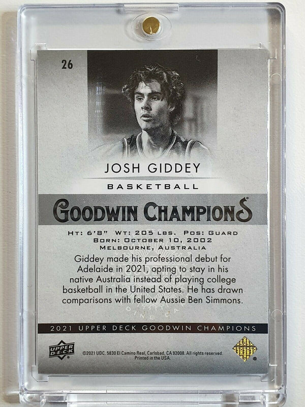 2021 Upper Deck Josh Giddey Rookie #26 COSMIC /99 Holo - Goodwin Champions