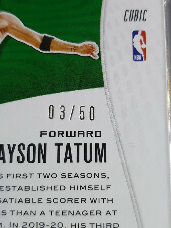 2020 Panini Revolution Jayson Tatum #3 CUBIC /50 Shockwave - Ready to Grade