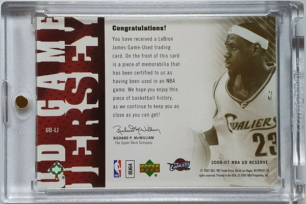 2006 Upper Deck Lebron James #PATCH Game Worn Jersey - Ready to Grade