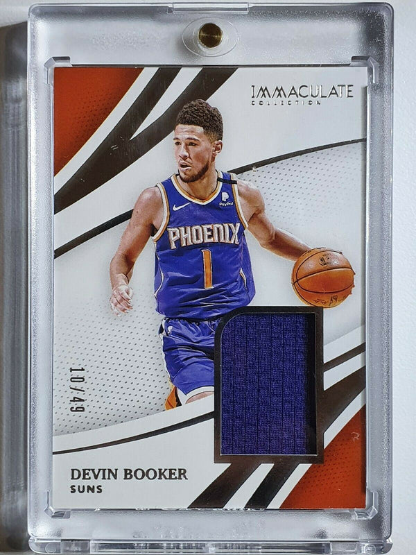 2019 Immaculate Devin Booker #PATCH /49 Game Worn Jersey - Rare