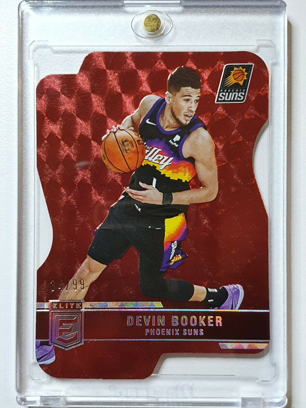 2021 Donruss Elite Devin Booker #162 RED /99 SP Die Cut - Ready to Grade