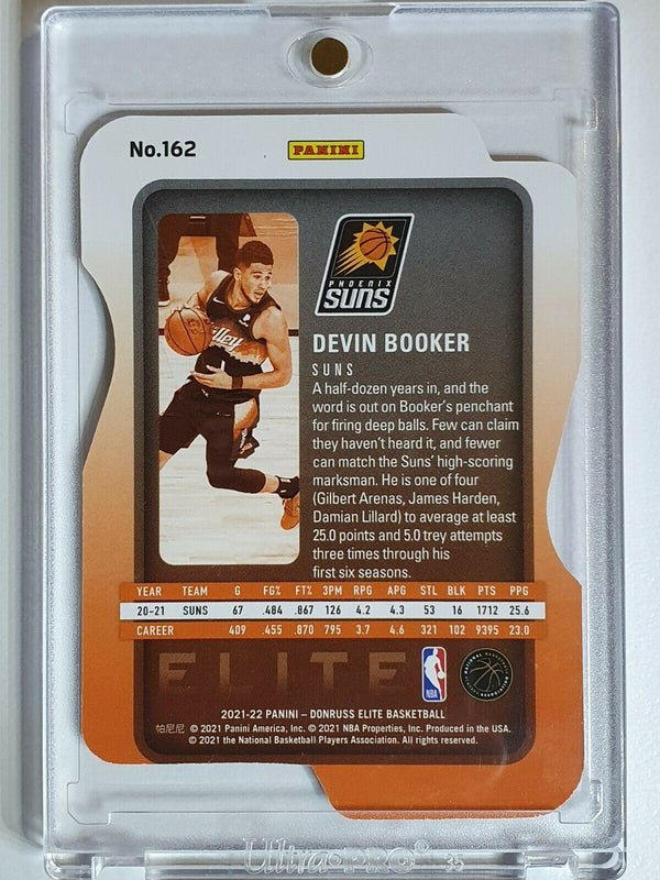 2021 Donruss Elite Devin Booker #162 RED /99 SP Die Cut - Ready to Grade